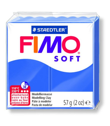 PASTA MODELAR FIMO SOFT AZUL BRILL. 57GR