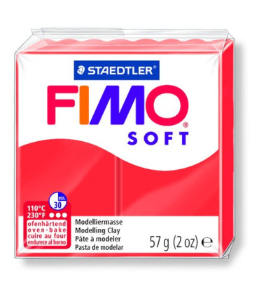 PASTA MODELAR FIMO SOFT ROJO INDIAN 57GR