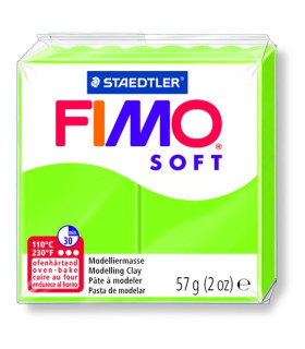 PASTA MODELAR FIMO SOFT VERDE MANZANA 57