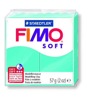 PASTA MODELAR FIMO SOFT VERDE MENTA 57GR
