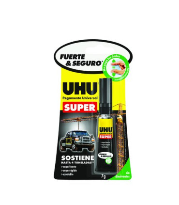 PEGAMENTO UNIV. UHU SUPER STRONG&SAFE 7g
