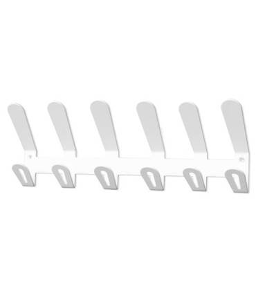 PERCHERO PARED EC/02 6 COLGADORES BLANCO