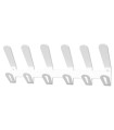 PERCHERO PARED EC/02 6 COLGADORES BLANCO