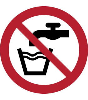 PICTOGRAMA  AGUA NO POTABLE  B/1