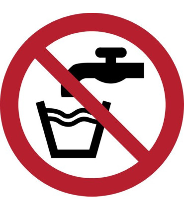 PICTOGRAMA  AGUA NO POTABLE  B/1