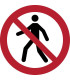 PICTOGRAMA  PROHIBIDO EL PASO  B/1