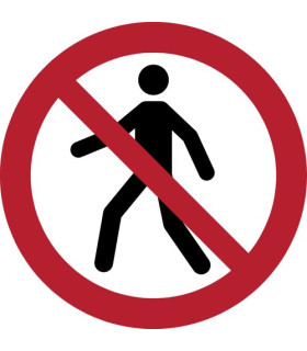PICTOGRAMA  PROHIBIDO EL PASO  B/1