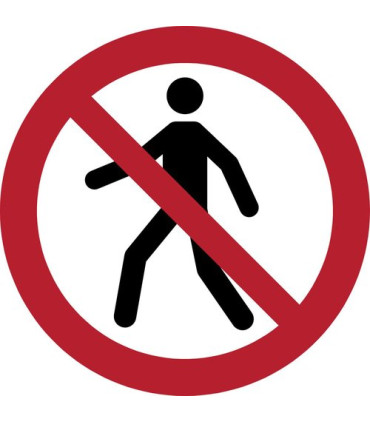PICTOGRAMA  PROHIBIDO EL PASO  B/1