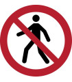 PICTOGRAMA  PROHIBIDO EL PASO  B/1
