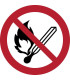 PICTOGRAMA  PROHIB. ENCENDER FUEGO  B/1