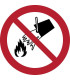PICTOGRAMA  PROH. EXT. FUEGO C/AGUA  B/1