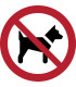 PICTOGRAMA  PROHIBIDO PERROS  B/1