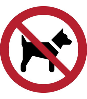 PICTOGRAMA  PROHIBIDO PERROS  B/1