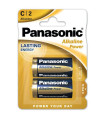 PILAS PANASONIC ALKALINE LR14 B/2
