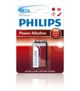 PILAS PHILIPS 6LR61 SUPER ALCALINA B/1