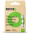 PILAS RECARGABLES GP 2600 B/4