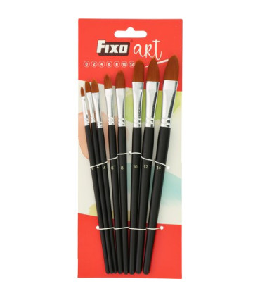 PINCEL FIXOART SET de 8 (Nº 0-14)