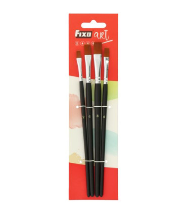 PINCEL FIXOART SET de 4 (Nº 2- 4-6-8)