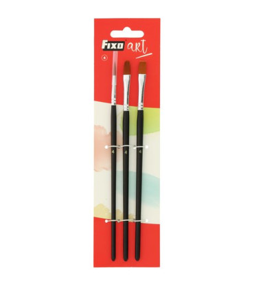 PINCEL FIXOART SET de 3 (Nº 4)