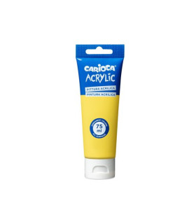 PINTURA ACRIL. CARIOCA 75 ml AMARILLO