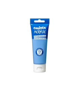 PINTURA ACRIL. CARIOCA 75 ml AZUL CLARO
