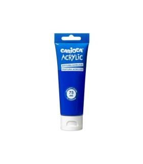 PINTURA ACRIL. CARIOCA 75 ml AZUL OSCURO