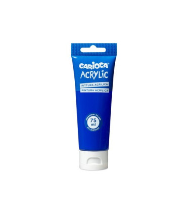 PINTURA ACRIL. CARIOCA 75 ml AZUL OSCURO