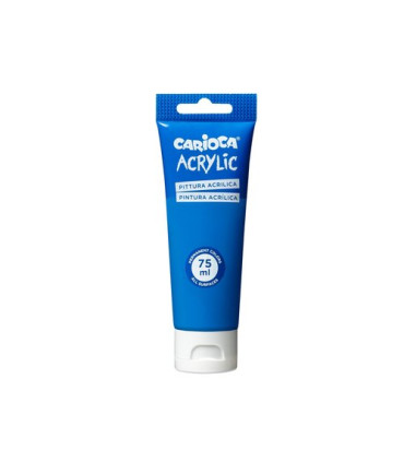 PINTURA ACRIL. CARIOCA 75 ml AZUL PRIMAR