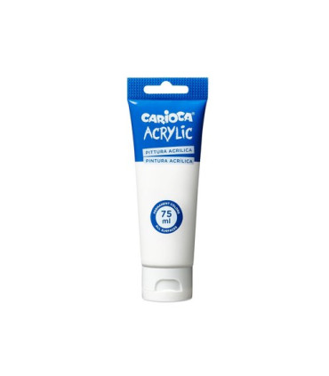 PINTURA ACRIL. CARIOCA 75 ml BLANCO