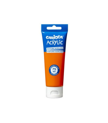 PINTURA ACRIL. CARIOCA 75 ml NARANJA
