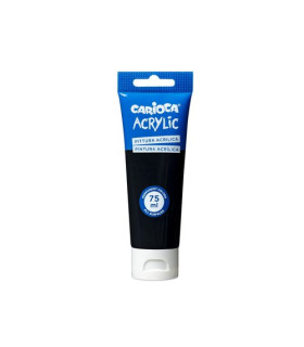 PINTURA ACRIL. CARIOCA 75 ml NEGRO