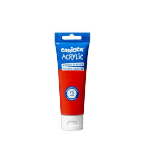 PINTURA ACRIL. CARIOCA 75 ml ROJO
