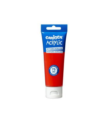 PINTURA ACRIL. CARIOCA 75 ml ROJO