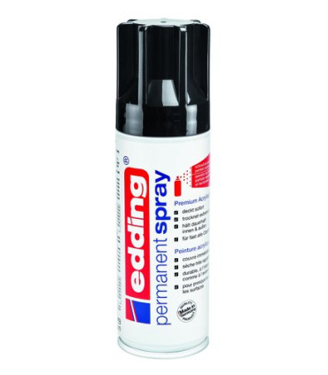 PINTURA ACRIL.EDDING 200 ml NEGRO INTENS