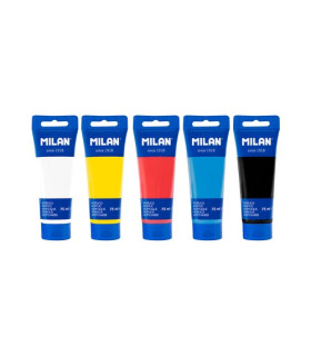 PINTURA ACRIL.MILAN 75 ml SURT. C/5