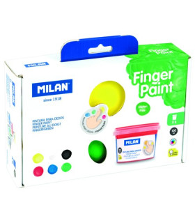 PINTURA DEDOS MILAN 40 ml SURTIDO C/6