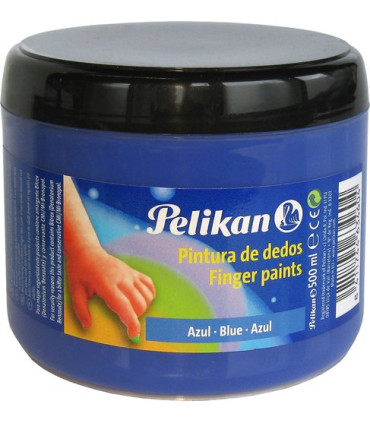 PINTURA DEDOS PELIKAN 500 ml AZUL CELEST