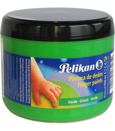 PINTURA DEDOS PELIKAN 500 ml VERDE AMARI