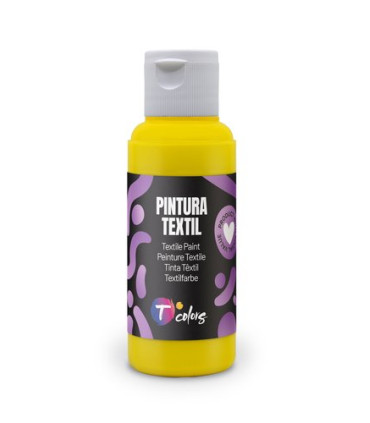 PINTURA TELA TCOLORS 80 ml AMARILLO