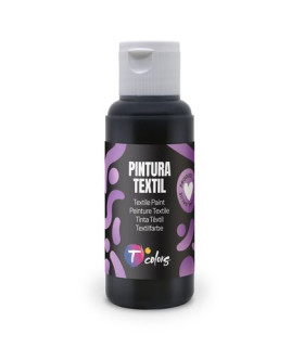 PINTURA TELA TCOLORS 80 ml NEGRO