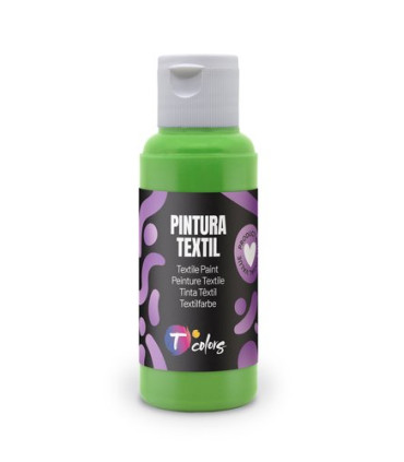 PINTURA TELA TCOLORS 80 ml VERDE CLARO