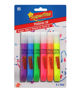 PINTURA 3D SUPERTITE 10ml 6 UNID
