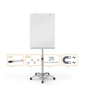 PIZARRA CONFER.NOBO CRISTAL BLANCO