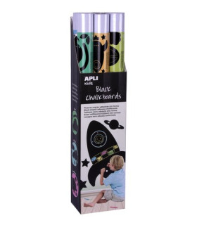 PIZARRA NEGRA APLI ROLLO ADHESIVO EXP.6