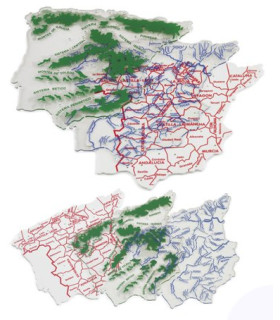 PLANTILLAS FAIBO MAPA 15x12.5 F/P ESPAÑA