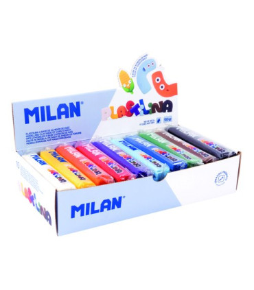 PLASTILINA MILAN 150g CAJA de 10 SURTIDA