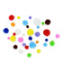 POM POM COLORES FIXO PEQU.SURT. P/100