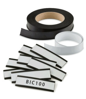 PORTAETIQUETAS MAGNETICO FAIBO 15mm B/10
