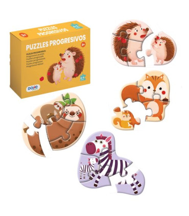 PUZLE DOHE PROG. 4-5 piezas ANIMALES