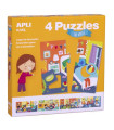 PUZLE EDUC. APLI XXL LA CASA C/4